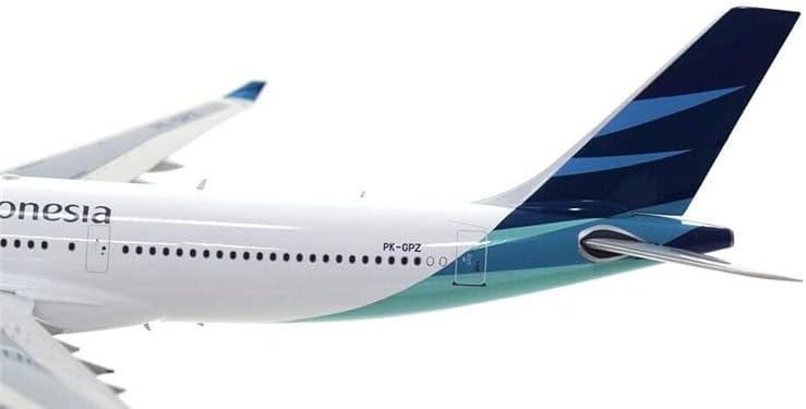 JFOX Garuda Indonesia for Airbus A330-343 PK-GPZ со Stand Limited Edition 1/200 Diecast Aircraft Pre-Build Model