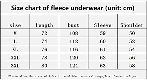 Машки 1/4 поштенски пулвер кошули со долги ракави удобни врвови, случајни руно микро -поларни џемпери