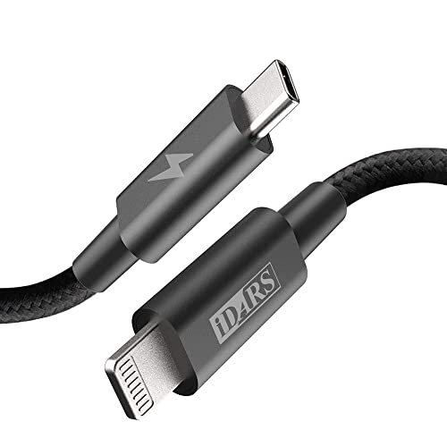 Roxie USB C до кабел за осветлување, 6FT Type C Charger Брзо полнење кабел за полнач за iPhone, издржлив најлонски плетенка од типот Ц до кабел