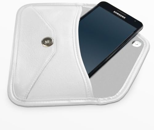 Boxwave Case Компатибилен со ZTE Blade A5 2020 - Елитна торбичка за кожен месинџер, синтетички кожен покрив куќиште Дизајн на пликови