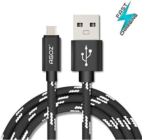 Agosz USB C кабел за брзо полнење на кабел за полнење за OnePlus Nord Nord N100 N10 5G 10 Pro 9 8t 8 7t, Sonim XP8 XP3, Sony