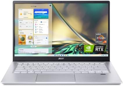 Acer SWIFT X SFX14-42G-R607 Создателот Лаптоп | 14 Целосна HD sRGB | AMD Ryzen 7 5825U | NVIDIA RTX 3050 Ти ЛАПТОП ГРАФИЧКИОТ ПРОЦЕСОР