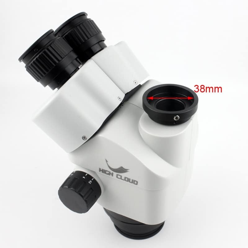 7x-45x 3,5x-90x симул-фокален тринокуларен микроскоп зум Стерео микроскоп глава 0,5х 2,0х помошни објективни објективни леќи Ц-монтирана камера
