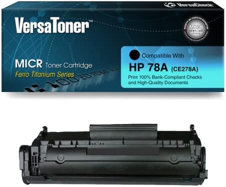 Версастонер - 78A CE278A MICR TONER CARTRIDGE за проверка на печатење - Компатибилен со Laserjet Pro P1606, M1536