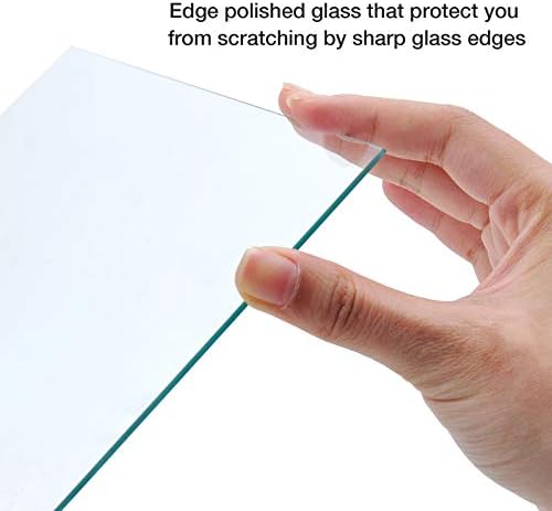 Егофин 5х7 Рамка за слика за замена на стакло 2 пакет, стакло за замена за 5 на 7 фото -рамка, цврст стаклен лист за покривање