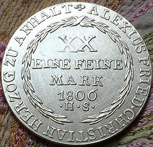 1806 германска паричка позлатена сребрена карпеста монети занаетчиски колекции Колекција Комеморативна монета