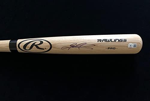 Зек Колинс Чикаго Вајт Сокс го потпиша автограмираната русокоса Раулис Бејзбол лилјак со Бекет Коа