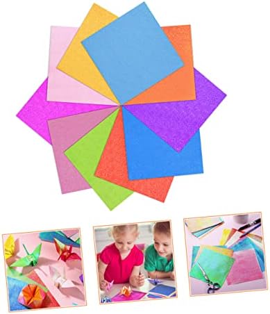 Favomoto 300pcs Оригами занает за деца двострана хартија од оригами хартија оригами за деца почетници преклопени хартија квадратни преклопни хартија оригами starвезда хар