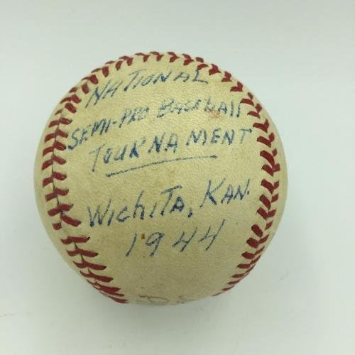 Сесил Тревис Втора светска војна 2 потпишана испишана игра користена шампионска бејзбол JSA - МЛБ игра користена бејзбол