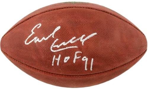 Ерл Кембел Хјустон Оилдерс го автограмираше фудбалот на Дјук со натпис „Хоф 91“ - Автограмски фудбали