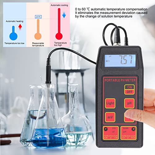 Кадимендиум тестер за вода 4 цифри со голем екран Точно мерење Автоматско калибрација на водата за тестирање на мерачи за тестирање