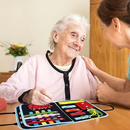 Fidget Blackbet за возрасни со деменција, деменција активности за сениори, производи за деменција на Алцхајмер за стари лица, зафатен