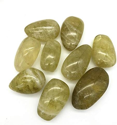 Shitou2231 1pc природен лимон жолт кварц кристал полиран камен камења примерок заздравување на природни камења и минерали заздравување