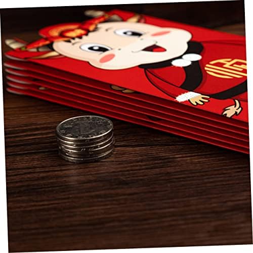 Тојвијан 24 парчиња 2021 Година На Волот Среќен Црвен Плик Де Кинеска Новогодишна Забава Корист Вол Црвен Плик Хартија Подарок