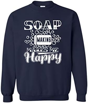 Сапун ме прави среќна џемпер, сапун правејќи унисекс екипатка џемпер