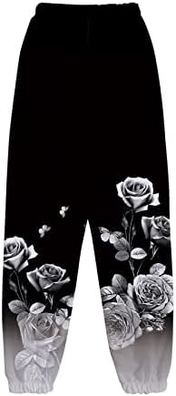 Womenенски високи половини џемпери спортски панталони тренингот атлетски салон џогери панталони со џебови