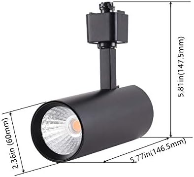 MiRREA 16.5W затемнети LED -глави за осветлување на патеката, компатибилни со единечен кола H -тип на железнички тавански светски светла