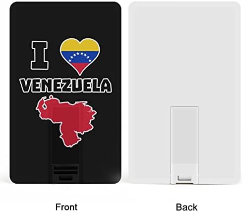 Јас ја сакам кредитната картичка во Венецуела USB Flask персонализиран мемориски стап за складирање на клуч 32G