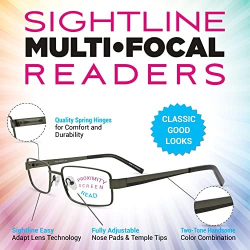 Ознака Т604 Прогресивни Очила За Читање Моќност Мултифокусни Леќи во Рамка За Очила Со Оптички Квалитет