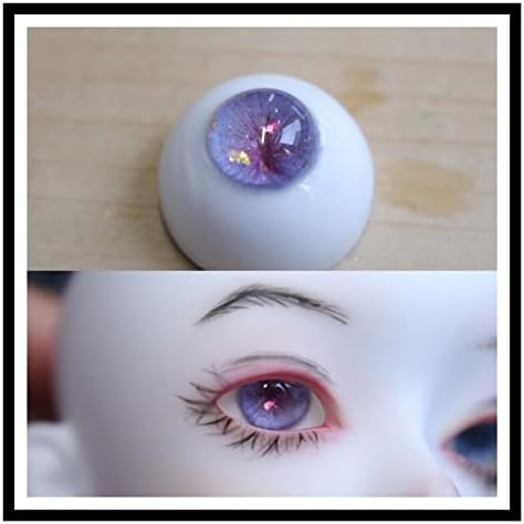 Нина Нугрохо Бјд очите смола 12/11/16мм DIY рачно изработени додатоци за кукли за кукла за 1/3 1/4 1/6 SD BJD кукла гипс очите стајлинг облечете