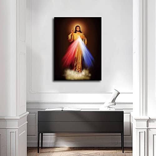Божествена милост свето срце на Исус wallиден уметнички декор постер HD печатење слика домашна канцеларија декор платно уметност