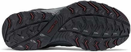 Колумбија машка Крествуд средно водоотпорен чевли за пешачење, темно сива/длабока 'рѓа, 10