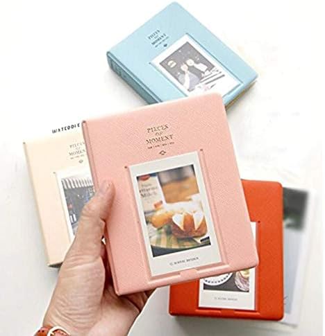 Kizqyn Фото албум 64 џебен албум Mini Instant Pictures Box Storage Погоден за мини филмски албум фотографии семејни пријатели lубовници