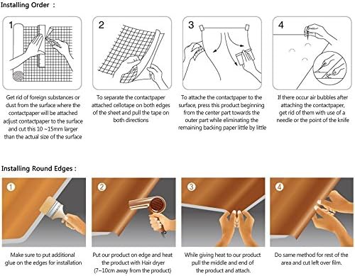 Yifely самолеплива полица за отстранливи таблети Заштита на хартија за покривање на единици за домашно училиште, геометриска линија, 17,7 инчи