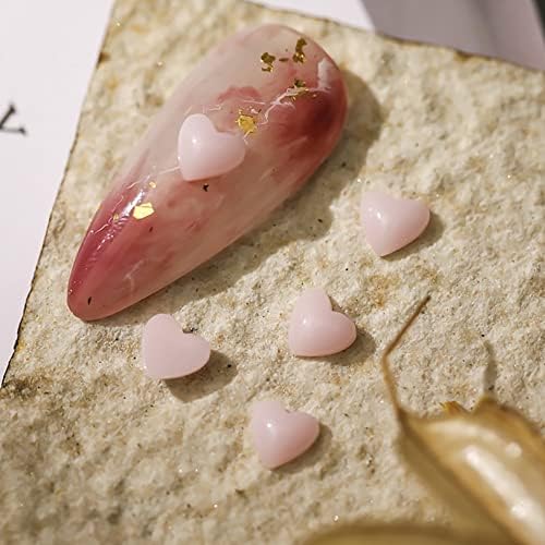 N/A 50PCS/ЛОТ 3Д за декорација на уметност за нокти градиент gradубов во форма на срце во облик