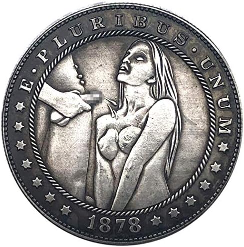 Dengkai 'Тој ја сака нејзината' Спомен -монета САД Забавни монети хобо никел монета среќа паричка двојка кревет игра монета предизвик монета