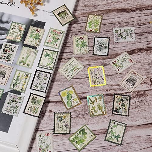 Beadtales 45pcs гроздобер налепници за поштенски марки естетски белешки за ваши налепници за природни растенија за списанија за списанија