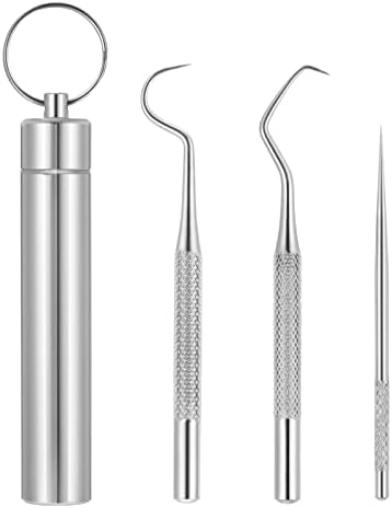 Избор за чистење на забите, алатки за чистење на заби од не'рѓосувачки челик, отстранувач на плаки со држач, избор за еднократно заби,