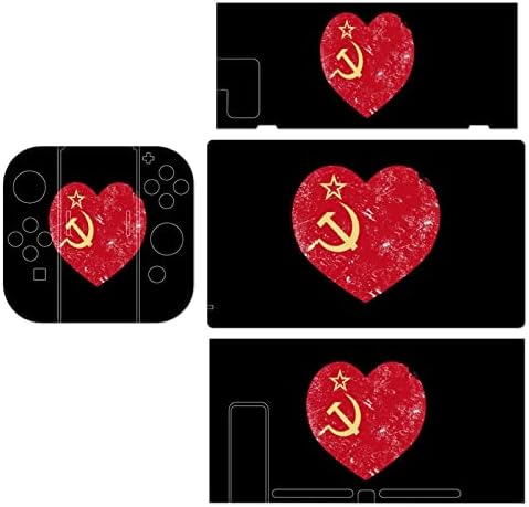 Комунизам Советски Сојуз Ретро знаме прилично шема налепница на кожата Комплетна кожа заштитна кожи од кожи за прекинувач за