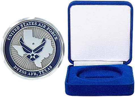 Воздухопловните Сили САД УСАФ Дајс База АФБ Ц - 130ј Предизвик Монета И Сина Кадифена Кутија За Прикажување