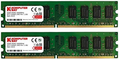 Computerbay 8GB DDR2 DIMM 800Mhz PC2 6400 PC2 6300 8 GB-CL 5