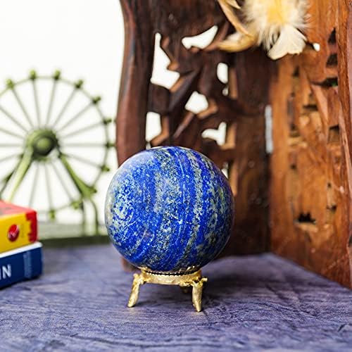 Модаци Лапс Лазули Гемстон - Кристални камења топки - Сфера Кристал - Фигура за медитација - Кристална топка Фенг Шуи - Подароци за медитација