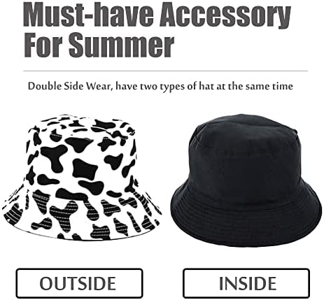 Uttpll корпа капа за жени мажи Реверзибилна печатење upf 50+ Сонце капа на женски тинејџери обични летни патувања плажа капи рибари капаче капа
