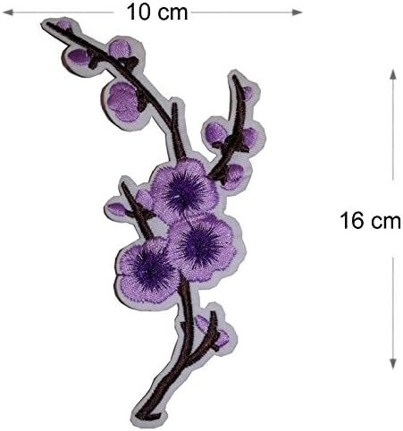 Tenner.London Set од 3 железо на/шијте на везење лепенка од или шиење на извезена мотив пренесување цвет цвет цвет пеперутка Апликација