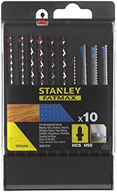 Stanley Sta29240-Xj juegos de 10 Hojas HCS/HSS en Tipo Cassette, црна