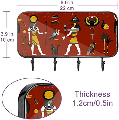 ВИОКСИ Палто Закачалка Ѕид Монтирање, Древна Египетска Религија Шема Самолепливи Ѕидни Куки Декоративни За Влез Спална Соба Кујна