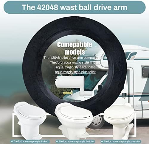 Monst 42048 Drive Drive Toll, комплет за отпадоци од топката за отпадоци компатибилен со Thetford Aqua Magic Style II, стил