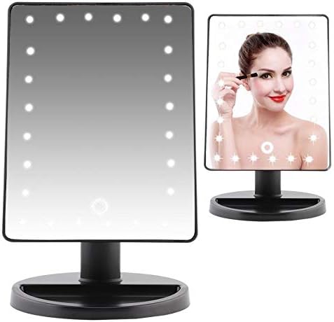 Лианг Шминка Огледало Манифестирање Козметички Огледало Екран На Допир Батерија/УСБ Напојување Шминка Огледало Светла