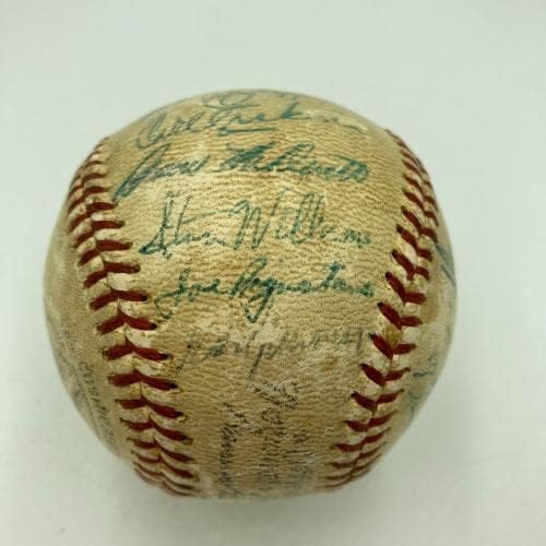 1958 Тимот на Лос Анџелес Доџерс потпиша бејзбол на Националната лига Сенди Куфакс ЈСА - автограмирани бејзбол