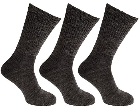 Менс јагниња волна мешавина од дијабетичари дополнителни широки чорапи
