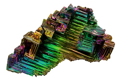 Виножито бизмут кристален камен мал примерок за собирање жица за украсување завиткување на Wicca Reiki Energy Wealing 99,99% САД