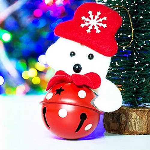 Божиќно Ѕвоно Декорација Приврзок Новогодишна Елка Декорација Приврзок Божиќно Ѕвоно Кристално Топче Украс Со Снег