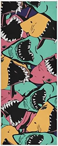Аугенстерска јога ќебе ајкула-длабоко-морска-анимали јога пешкир јога мат пешкир