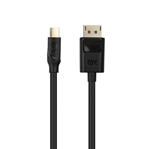 Кабелски работи 4K Mini DisplayPort To Displayport Cable во црна 3 стапки - 4K 60Hz, 2K 144Hz монитор Поддршка