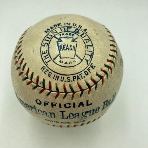 Најдобриот сингл на бебето Рут потпиша во 1918 година Американска лига Бејзбол JSA COA - Автограмирани бејзбол
