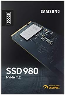 SAMSUNG 980 SSD 500GB PCle 3.0x4, NVMe M. 2 2280, Внатрешна Цврста Состојба Диск, Складирање ЗА КОМПЈУТЕР, Лаптопи, Игри И Повеќе, HMB Технологија,